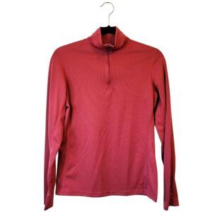 REI Women's Red Maroon Polar-Tec  Quarter Zip Size S